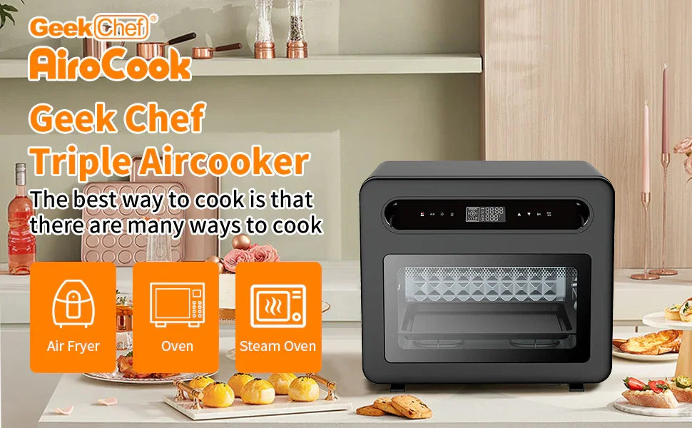 Geek Chef Dampf-Luftfritteuse Toastofen-Kombination