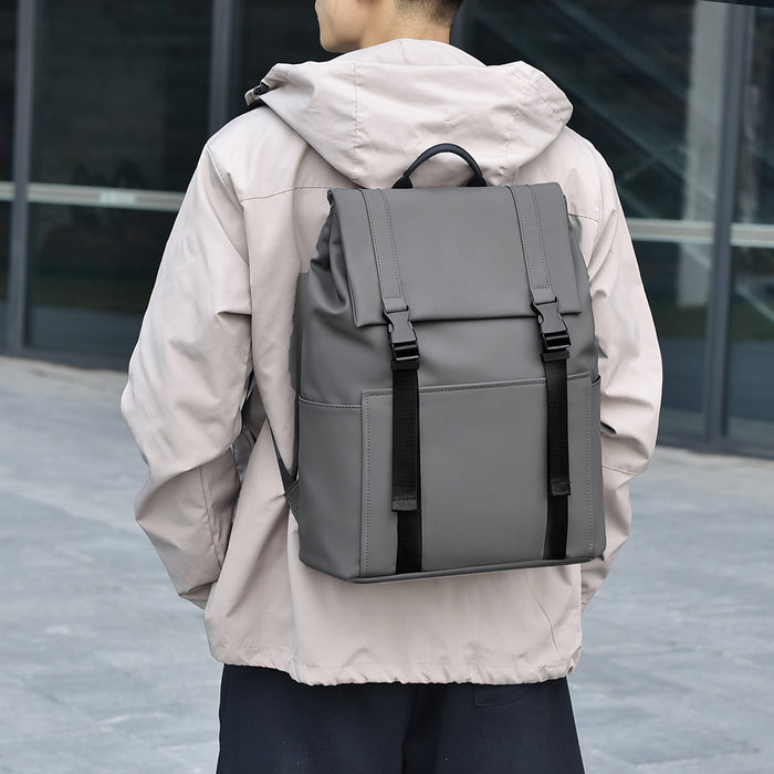 Men's Stylish Backpack With Side Pockets, Great For College And Outdoor Activities, Sturdy & Roomy