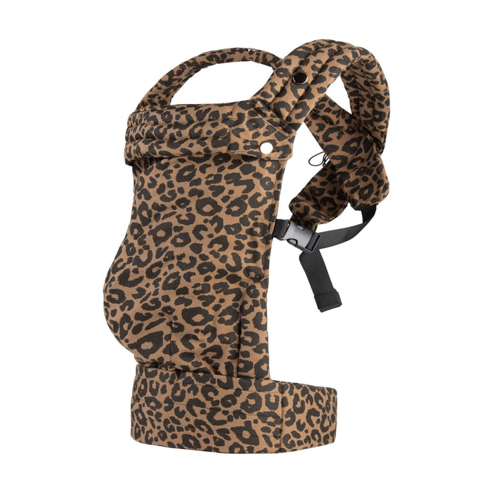 Multi-functional adjustable baby carrier with leopard print for all seasons, ideal for babies and children.