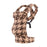 Multi-functional adjustable baby carrier in houndstooth pattern for all seasons and comfortable carrying.