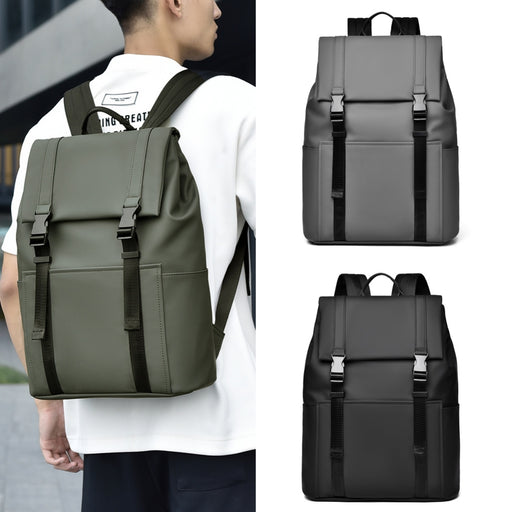Stylischer Herrenrucksack mit Seitentaschen, ideal für Uni und Outdoor-Aktivitäten, robust und geräumig